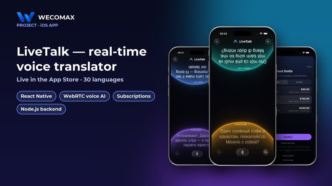 LiveTalk — phiên dịch giọng nói